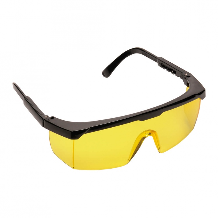 Portwest PW33AMR Classic Safety Eye Screen with Adjustable Arm Length Amber